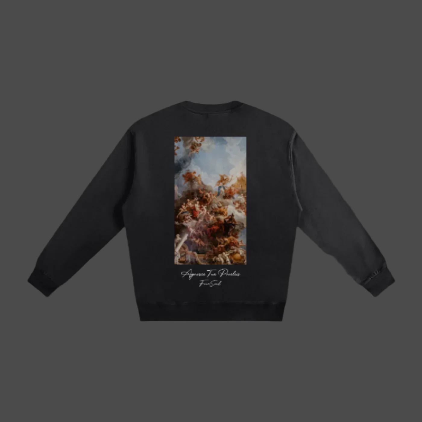 4Soul "Agnosce" Black Crewneck