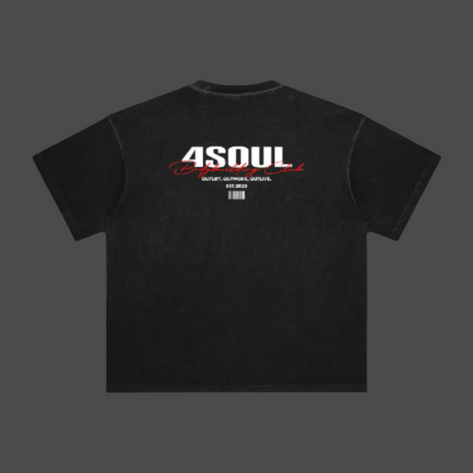 4Soul Bodybuilding Club Black Gym Tee