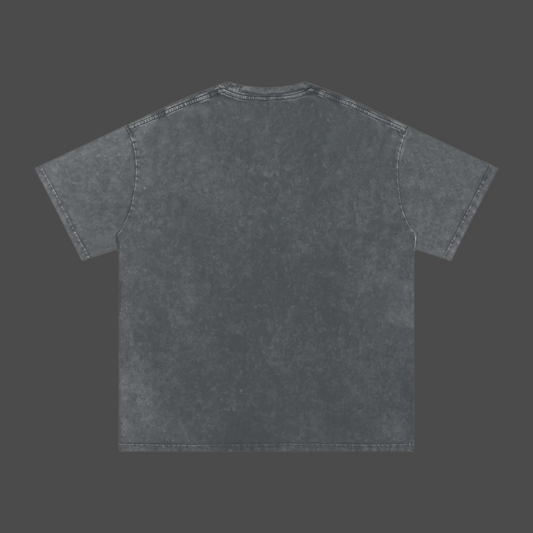 4Soul Oversized Acid Washed Gray Tee
