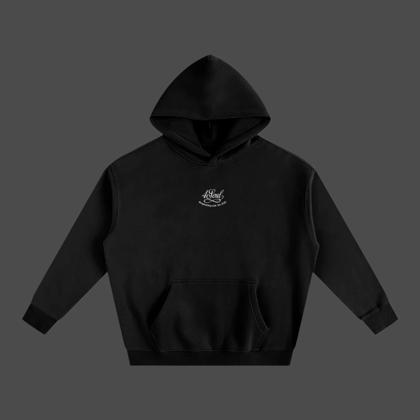 4Soul "4Ever" Black Oversized Hoodie