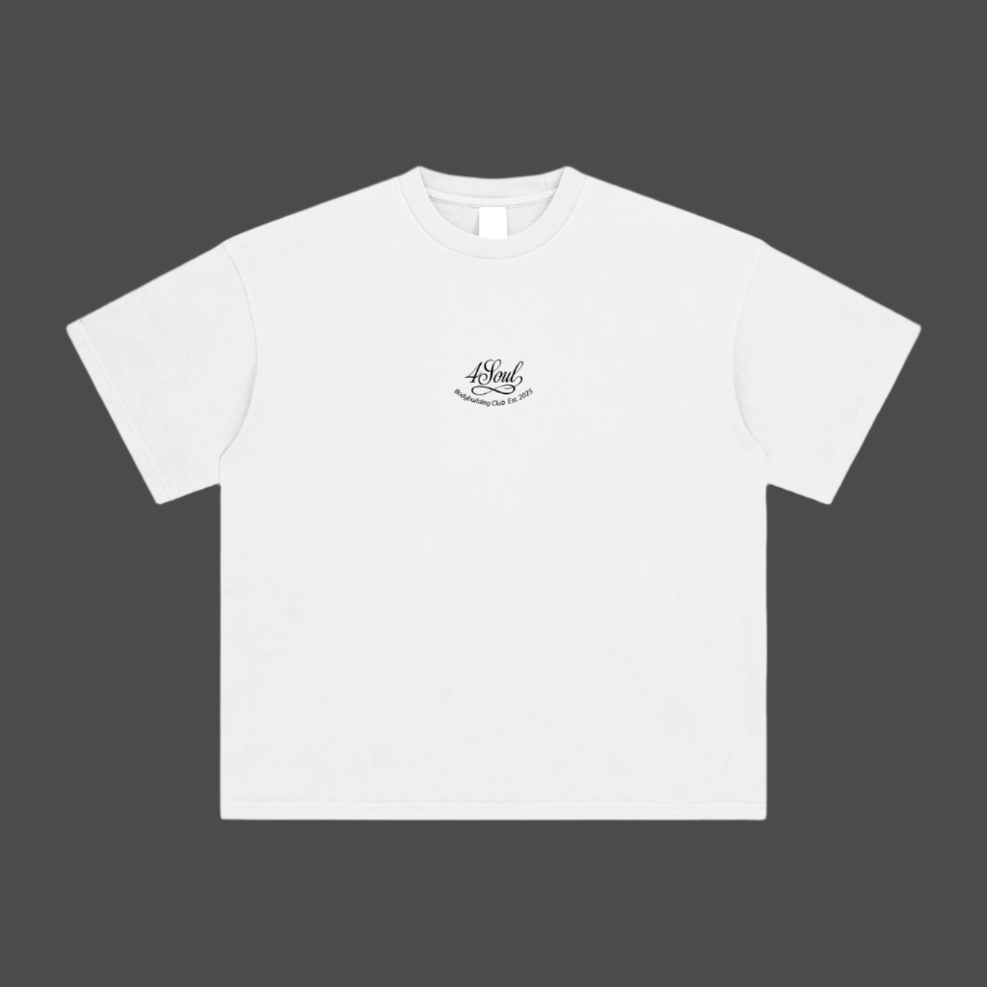 4Soul "4Ever" White Gym Tee