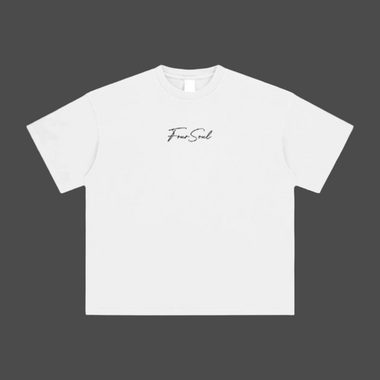 4Soul White Gym Tee