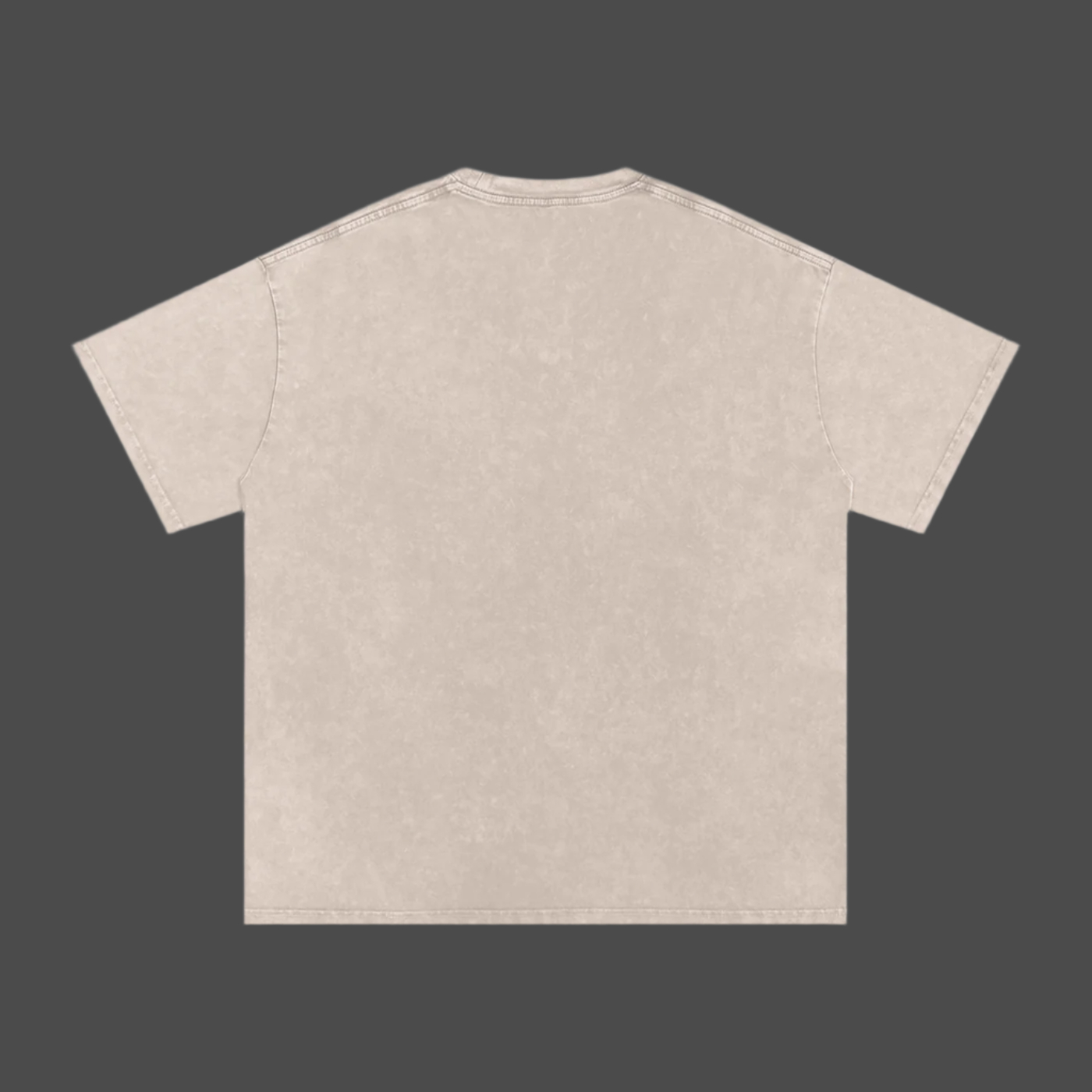 4Soul "4Ever" Tan Oversized Acid Washed Tee